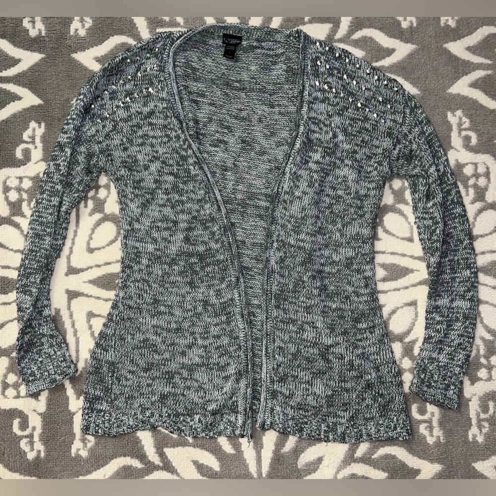 Size L Daytrip Studded Gray Cardigan